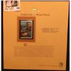 Image 1 : 1999 California-Wood Duck Waterfowl $10.50 Two-part Stamp, this is the backward part. Mint Condition