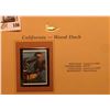 Image 2 : 1999 California-Wood Duck Waterfowl $10.50 Two-part Stamp, this is the backward part. Mint Condition