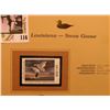 Image 2 : 1999 Louisiana-Snow Goose Waterfowl $5.50 Stamp. Mint Condition with literature, unsigned.
