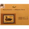 Image 2 : 1999 Massachusetts-Oldsquaw Decoy Waterfowl $5.00 Stamp. Mint Condition with literature, unsigned.