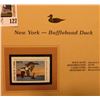 Image 2 : 1999 New York-Bufflehead Duck Waterfowl $5.50 Stamp. Mint Condition with literature, unsigned.