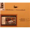 Image 2 : 1999 Oklahoma-Canvasback Waterfowl $4.00 Stamp. Mint Condition with literature, unsigned.
