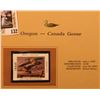 Image 2 : 1999 Oregon-Canada Goose Waterfowl $5.00 Stamp. Mint Condition with literature, unsigned.