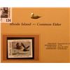 Image 2 : 1999 Rhode Island-Common eider Duck Waterfowl $7.50 Stamp. Mint Condition with literature, unsigned.