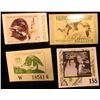 Image 1 : Mint, unsigned 1976-77 California Duck Stamp; 1976 Michigan Waterfowl Hunting Stamp, mint, unsigned;