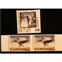 1994-95 Mint, Unsigned Arkansas Game and Fish Commission Waterfowl Hunting and Conservation attached