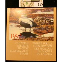 1992 Canadian Wildlife Habitat Conservation $8.50 Stamp in original mint holder.