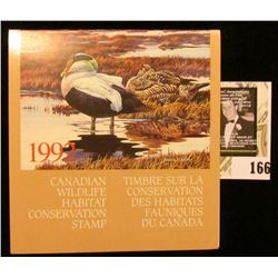 1992 Canadian Wildlife Habitat Conservation $8.50 Stamp in original mint holder.