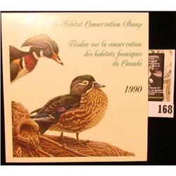 1990 Canadian Wildlife Habitat Conservation $7.50 Stamp in original mint holder.