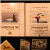 Image 2 : Sam Houston Philatelics Souvenir Show Labels: "National '89" depicts an Old Squaw;  "Postage Stamp M