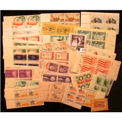  Progress in Electronics  cancelled stamp; and a large group of Mint pairs & Plate blocks of U.S. St