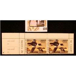 Attached Pair with stub $5 1992 Minnesota Department of Natural Resources Migratory Waterfowl Stamps