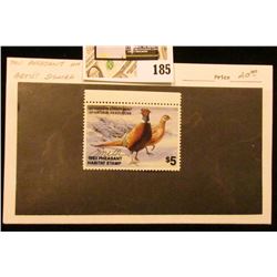 1983 Minnesota Department of Natural Resources $5 Pheasant Habitat Stamp. Artist signed.