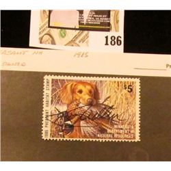 1985 Minnesota Department of Natural Resources $5 Pheasant Habitat Stamp. Artist signed.