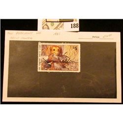1985 Minnesota Department of Natural Resources $5 Pheasant Habitat Stamp. Artist signed.
