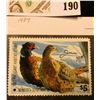 Image 2 : 1987 Minnesota Department of Natural Resources $5 Pheasant Habitat Stamp. Artist signed.
