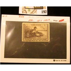 1939 RW6 $1 Federal Migratory Bird Hunting Stamp, not signed, not hinged, Catalog value $150.00
