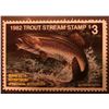 Image 3 : 1982, 83, & 84 Minnesota Department of Natural Resources Trout Stream Stamps. All Mint, unsigned.