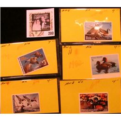 1979, 80, 81, 82, & 84 Minnesota Department of Natural Resources $3 Migratory Waterfowl Stamps, all 