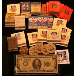 "Wind Up in Traer 1873.1973", "Souvenir/Half-Dollar/Redeemable/In Trade At/Centennial/Headquarters/O