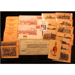 Large group of Coca-Cola Bottling Co. 1959 era Invoices; Pair of 1950 First Day of Issue cover honor