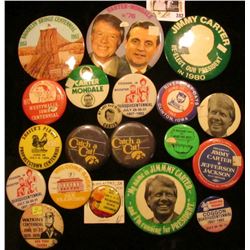 (20) Old Pin-backs, many are from Iowa. Includes Iowa Hawkeyes, 1883-1983 Brooklyn Bridge Centennial