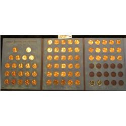 1958-84 Complete Set of BU Lincoln Cents in a blue Whitman folder. Includes an extra BU 1970S; 1943 