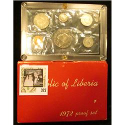 1972 Six-Piece Proof Set from the Republic of Liberia. In original holder as issued. Only 4866 sets 
