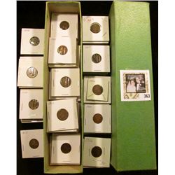 Stock Box full of Eagles & Indians, includes: 1857 Flying Eagle Cent, 1880, 83, 84, 90, 91, (4) 93, 