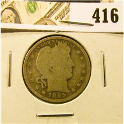 1895 Barber Quarter, G, value $10