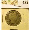 Image 1 : 1904 Barber Quarter, G+, value $9