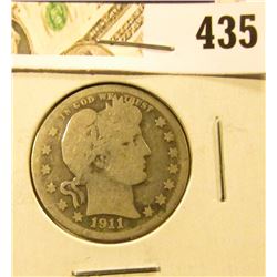 1911 Barber Quarter, G, value $9