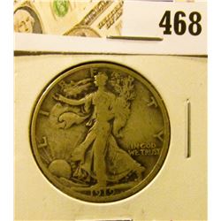 1919 Walking Liberty Half Dollar, VG, better date, value $32