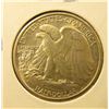 Image 2 : 1942 Walking Liberty Half Dollar, BU MS63+, value $60