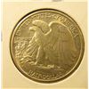 Image 2 : 1942 Walking Liberty Half Dollar, BU MS63+, value $60