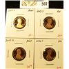 Image 1 : Group of (4) PROOF Lincoln Cents, 2011-S, 2013-S, 2015-S, 2016-S, group value $18