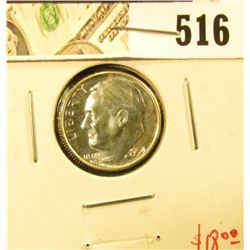 1954 Silver PROOF Roosevelt Dime, value $18