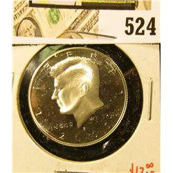 2005-S Silver PROOF Kennedy Half Dollar, value $13