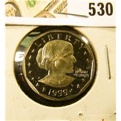1999-P PROOF Susan B. Anthony Dollar, value $20