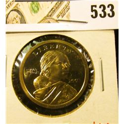 2002-S PROOF Sacagawea Dollar, value $6