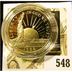 1986-S Statue of Liberty Commemorative Half Dollar, PROOF, value $5