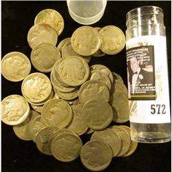 (42) Old well-circulated Buffalo Nickels, most appear to be dateless.
