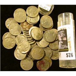 (43) Old well-circulated Buffalo Nickels, most appear to be dateless.