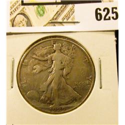 1929 D Walking Liberty Half Dollar, Fine+.