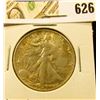 Image 1 : 1945 P Walking Liberty Half Dollar. Choice EF.