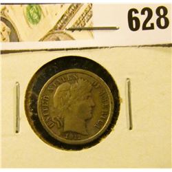 1911 P Barber Dime, VF.