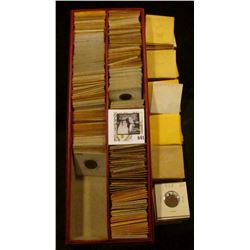 1939-46S Double Row Stock Box full of Lincoln Cents, which are either carded or in manila envelopes.