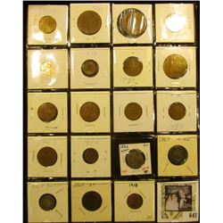 (14) Mixed Foreign Coins; 1866 with Rays & 1867 Shield nickels; 1911 D Barber Dime; 1916 P Barber Di