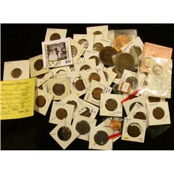 1713-1963 California Bronze Medal; 1902 Indian Head Cent, VF; 1942 P Mercury Dime, Unc; 1941 P Mercu