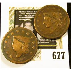 1832 & 1838 U.S. Large Cents, G-Fine.